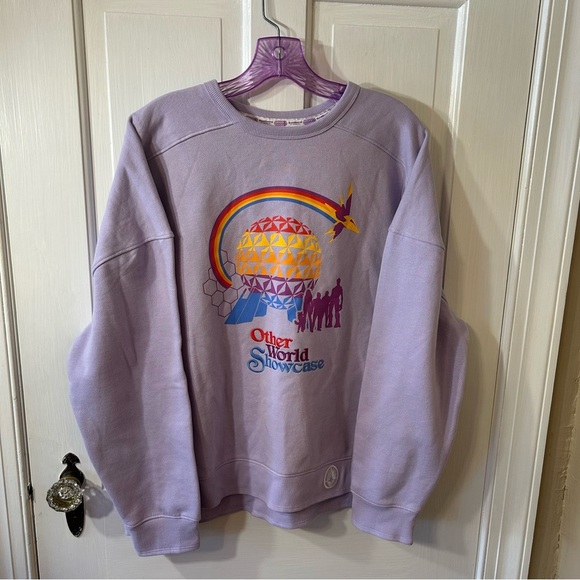 Disney Parks 2024 Other World Show Case Sweatshirt Epcot Guardians Of Galaxy XL - Picture 1 of 7